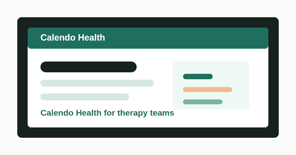 Calendo Health social preview
